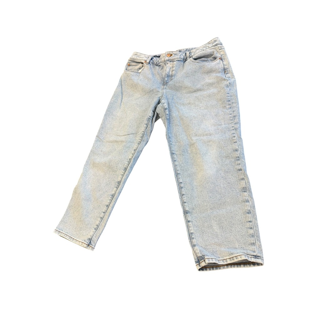 Talbots‎ Everyday Relaxed Jeans Womens 16P Light Wash Blue Denim Petite Straight